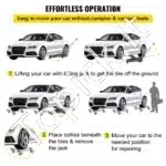 Automobilio padangų perstatymo pagalbininkas su 4 ratukais - Image 5