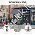 Balkoninė markizė su rankenė, 250×120 cm, pilka - Image 5