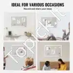 Balta Kamštinė Lenta su Lininiu Paviršiumi – 762 x 508 mm, Sieninė, Biurui ir Namams - Image 5