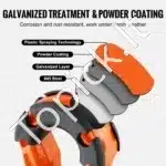 D formos šacklių rinkinys (2 vnt.) | 19 mm x 22 mm varžtinis kaištis | 30 000 kg atsparumas - Image 6