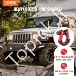 D formos šacklių rinkinys (2 vnt.) | 19 mm x 22 mm varžtinis kaištis | 30 000 kg atsparumas - Image 8