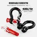 D formos šacklių rinkinys (4 vnt.) | 12,7 mm x 15,9 mm varžtinis kaištis | 8 000 kg atsparumas - Image 6