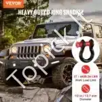 D formos šacklių rinkinys (4 vnt.) | 12,7 mm x 15,9 mm varžtinis kaištis | 8 000 kg atsparumas - Image 8