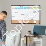 36 "x24" mėnesio kalendoriaus lentos ir kamštinės lentos derinys su aliuminio rėmeliu - Image 5