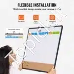 36 "x24" mėnesio kalendoriaus lentos ir kamštinės lentos derinys su aliuminio rėmeliu - Image 3