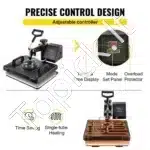 Daugiafunkcinis 5-in-1 Karščio Presas ir 135 cm Vinylio Pjovimo Plotteris | Galingas Rinkinys Amato Meistrams - Image 5