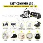 Daugiafunkcinis 5-in-1 Karščio Presas ir 35 cm Vinylio Pjovimo Plotteris | Galingas Rinkinys Amato Meistrams - Image 7