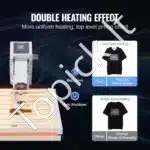 Daugiafunkcinis Karščio Presas 38x38 cm | Profesionalus Termo Presas Marškinėlių, Pagalvių, Keramikos Spaudai, baltas - Image 2