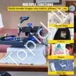 Daugiafunkcinis Karščio Presas 38x38 cm | Profesionalus Termo Presas Spaudai Ant Marškinėlių, Pagalvių ir Keramikos - Image 7