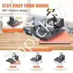 Daugiafunkcinis Karščio Presas 38x38 cm | Termo Presas Marškinėlių, Pagalvių ir Kitiems Gaminiams - Image 5