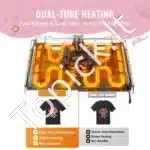 Daugiafunkcinis Karščio Presas 8-in-1 Juodos Spalvos | Termo Presas Spaudai Ant Marškinėlių, Puodelių, Kepuraičių ir Kitų Gaminių 38x38 cm - Image 4