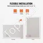 Didelė Balta Kamštinė Lenta su Lininiu Paviršiumi – 120 x 90 cm, Sieninė, Biurui ir Namams - Image 3