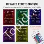 Didelė LED Šviečianti Rašymo Lenta Pranešimams – 598 x 798 mm, Ištrinama, Ryškūs Efektai - Image 3