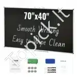 Didžiulė Juoda Lenta su Aliuminio Rėmu – 175 x 100 cm, Ideali Biurui ir Mokyklai - Image 7