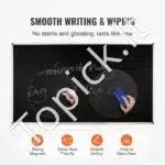 Didžiulė Juoda Lenta su Aliuminio Rėmu – 175 x 100 cm, Ideali Biurui ir Mokyklai - Image 2