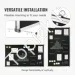 Didžiulė Juoda Lenta su Aliuminio Rėmu – 175 x 100 cm, Ideali Biurui ir Mokyklai - Image 5