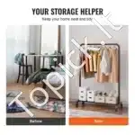 Drabužių stovas su ratukais ir dviguba pakaba - Image 4