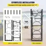 Dujų balionų stovas – 2×13,6 kg + 3 mažesni balionai, plieninis rėmas - Image 5