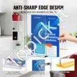 Dvipusiai Akriliniai Reklaminiai Stoveliai (6 vnt.) – 200x45x235 mm, Meniu / Informacijos Laikikliai - Image 3
