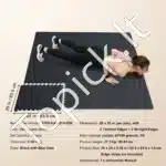 EVA Putų Grindų Kilimėlių Rinkinys 25 dalių – 61 x 61 cm, Juodas su Mėlynais Taškeliais - Image 3