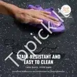 EVA Putų Grindų Kilimėlių Rinkinys 6 dalių – 61 x 61 cm, Juodas su Baltais Taškeliais - Image 4