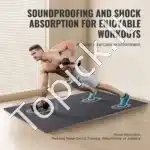 EVA Putų Grindų Kilimėlių Rinkinys 6 dalių – 61 x 61 cm, Juodas su Baltais Taškeliais - Image 6