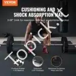 EVA Putų Grindų Kilimėlių Rinkinys 6 dalių – 61 x 61 cm, Juodas su Mėlynais Taškeliais - Image 8