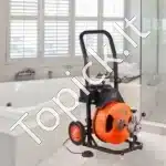 Elektrinė Vamzdžių Valymo Mašina – 15 m x 9.5 mm Plieninio Kabelio Spiralė, 1500 aps./min. Variklis, su 4 Antgaliais - Image 7