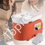 Elektrinė keramikos ratlankio staklė 350 W – 25 cm sukimo diskas, pedalas + rankinis valdymas - Image 2