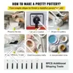 Elektrinė keramikos ratlankio staklė su 25 cm disku – 280 W galia, pėdos pedalas, reguliuojamas greitis - Image 4