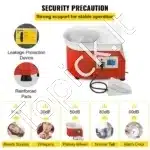 Elektrinė keramikos ratlankio staklė su 25 cm disku – 280 W galia, pėdos pedalas, reguliuojamas greitis - Image 5