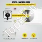 Elektrinė keramikos ratlankio staklė su 25 cm disku – 280 W galia, pėdos pedalas, reguliuojamas greitis - Image 6