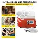 Elektrinė keramikos ratlankio staklė su 25 cm disku – 280 W galia, pėdos pedalas, reguliuojamas greitis - Image 8