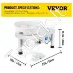 Elektrinė keramikos ratlankio staklė su 25 cm disku – 350 W galia, pėdos pedalas, reguliuojamas greitis - Image 2