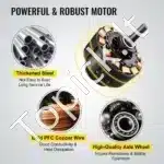 Elektrinė keramikos ratlankio staklė su 25 cm disku – 350 W galia, pėdos pedalas, reguliuojamas greitis - Image 4