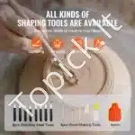 Elektrinė keramikos rato staklė 25 cm | 350 W | LCD ekranas + pedalas - Image 5