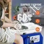 Elektrinė keramikos rato staklė 28 cm | 350 W | LCD ekranas + pedalas - Image 5