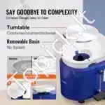 Elektrinė keramikos rato staklė 28 cm | 350 W | LCD ekranas + pedalas - Image 6