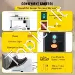 Elektrinė keramikos rato staklė – 28 cm skersmens diskas, 450 W galia, su LCD ekranu ir pėdos pedalu - Image 5