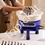 Elektrinės keramikos rato staklės 25 cm | 350 W | LCD ekranas + pedalas – tylus - Image 8