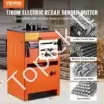 Elektrinis hidraulinis armatūros lenkimo ir pjovimo įrenginys 1700 W – 4–25 mm, 0°–180° kampas - Image 8