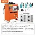 Elektrinis hidraulinis armatūros lenkimo ir pjovimo įrenginys 1700 W – 4–25 mm, 0°–180° kampas - Image 3