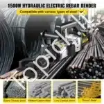 Elektrinis hidraulinis armatūros lenkimo įrenginys 1500 W – 10–25 mm, 0°–90° kampas - Image 8