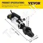 Elektrinis hidraulinis armatūros lenkimo įrenginys 1500 W – 10–25 mm, 0°–90° kampas - Image 3