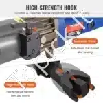 Elektrinis hidraulinis armatūros lenkimo įrenginys 1500 W – 6–20 mm, 0°–90° kampas - Image 6