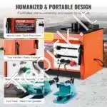 Elektrinis hidraulinis armatūros lenkimo įrenginys 1700 W – 4–25 mm, 0°–180° kampas - Image 5