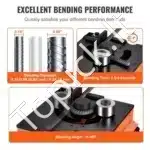 Elektrinis hidraulinis armatūros lenkimo įrenginys 1700 W – 4–25 mm, 0°–180° kampas - Image 7