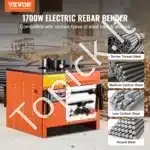 Elektrinis hidraulinis armatūros lenkimo įrenginys 1700 W – 4–25 mm, 0°–180° kampas - Image 8