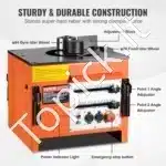 Elektrinis hidraulinis armatūros lenkimo įrenginys 1700 W – 4–25 mm, 0°–180° kampas - Image 4