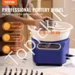 Elektrinis keramikos žiedimo ratas su lietimui jautriu ekranu (450 W, 28 cm, mėlynas) - Image 8